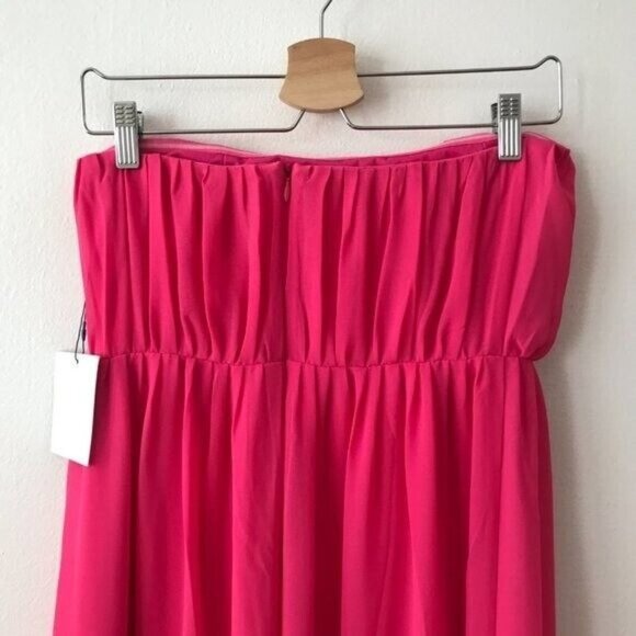 MAJORELLE Eleanora Pink Ruched Strapless Maxi Dress - Picture 7 of 8